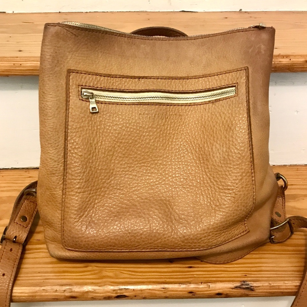 DUNE rare Portland Leather Goods Classic Tote Backpack